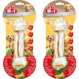 8İn1 Delights Bones Tavuklu Düğümlü Köpek Ödül Kemiği (L) 85Gr X 2 Adet