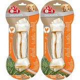 8in1 Delights Bones Tavuklu Düğümlü Tartar Önleyici Köpek Ağız Bakım Kemiği 85gr - 2 Adet