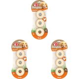 8in1 Delights Rings Halka Kemik 3'lü, 119 gr Köpek Ödülü (3 paketi)