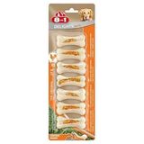 8in1 Delights Strong Tavuklu Press Kemik Küçük Irk Köpek Ödülü Xs 140 gr - 1 Adet - Renkli