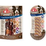 8in1 Flavours 2 Çeşit Karma Triple Flavour Köpek Ödülü 2 Li Paket