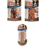 8in1 Flavours 3 Çeşit Karma Triple Flavour Köpek Ödülü 3 Lü Paket