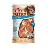 8in1 Tasties Sushi Rolls Tavuklu ve Balıklı Sushi 85 GR Köpek Ödül Maması