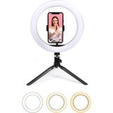 8inç 20CM Youtube Instagram Tiktok Selfie Stüdyo Video Fotoğraf Ring Light Tripod LED Halka Işık - Standart