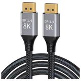 8k Displayport To Displayport 1.4 Kablo 3 Metre - Ultra Hd 8K@60Hz , 4K@144Hz - Freesync, G-Sync