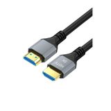 8K/4K HDMI kablosu – 8K@60 Hz (Hızlı Ultra HD için ekstra bakır, 2K@240 Hz/4K@144 Hz/8K@60 Hz – HDMI 2.0 ile uyumlu, Ethernet ile yüksek hız, Blu-ray/PS5/Xbox serisi X) (Siyah - Silikon, 2 Metre)