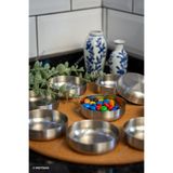 8'li 304 Kalite Paslanmaz Çelik 8,5 cm | Mini Çerezlik | Sosluk | Lokumluk | Sunum Kase Setii