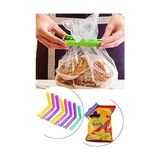 8'li Çok Renkli Pratik Poşet Klipsi, Paket, Ambalaj, Torba, Çanta Kapatıcı Plastik Kilidi, Mandalı (Karışık 8 Adet) - 0 Siyah - Option-1