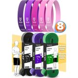 8li GİGA SET 25+35+45 KG + 5Li Pilates Direnç Bandı Barfiks Lastiği Loop Band Pembe Ton