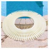8'li Havuz Tahliye Izgarası Seti - Ağır Hizmet Tipi ABS Plastikten Çok Dolu Paspaslar, 18 x 100 cm, İç/Dış Mekan Egzoz Koruyucuları, Tıkanmayı Önleme ve Koruma