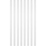 8'li Ince Silikon Çubuk 7,4 mm x 30 cm Sıcak Silikon Tabancası Uyumlu Şeffaf Mum Silikon Hobi V - Çok Renkli - Genel