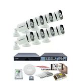 8'Li Kamera Seti - 5Mp Sony Seculensli 1080P, 4 Warm Led, Gece Renkli, Full Hd Ahd Güvenlik Kamerası Seti, Colorvu, Plastik Kasa, Yüz Tanıma