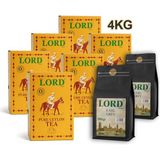 8’li Karışık Paket – 6 Adet Pure Ceylon & 2 Adet Bergamotlu Earl Grey (Kokulu) – 500G x 8 (Toplam 4 Kg) – Gerçek Seylan Filiz Çayı