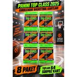 8’Li Paket – Panini Top Class 2025 Euroleague Basketbolcu Kartı 8’Li Kapalı Paket Toplam 64 Kart