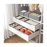 8'li Set Antrasit Çekmece Içi Organizer Seti - Ekru - 8 Adet - 28 x 13