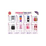 8'li Set Çok Renkli Premium XXL Kız Çocuk Karma Saç Tokası Seti Çiçekli Fiyonk ve Uğur Böceği Figürlü asel ss4