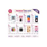 8'li Set Çok Renkli Premium XXL Kız Çocuk Karma Saç Tokası Seti Minimal Klips ve Kedi Figürlü asel ss8
