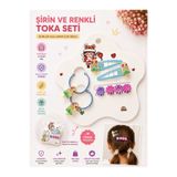 8'li Set Şirin ve Renkli Figürlü Çocuk Saç Tokası Seti - Lastik, Çıtçıt ve Kıskaç Toka asel p8