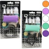 8pcs Pasta Süsleme Dekorasyon Seti=krema Torbası - Metal Uç - Kurabiye Kalıp=kalp-Yıldız