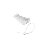 8UT1K0 Kablo Baği Beyaz 15CM 2.5mm Plastik Cirt Kelepçe Naylon (100 Adet) JKB-2515B