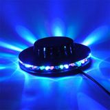 8W 48 LED'li RGB Otomatik Renk Değiştiren Dönen UFO LED Sahne Işık Çubuğu
