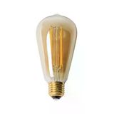 8W Rustik Led Ampul, St64 E27, Amber Renk, Enerji Sınıfı A
