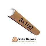 8x100 cm Kapaklı Silindir Postüp Rulo Gönderi Kutusu (10 ADET)