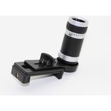 8X18 Zoom Teleskop Telefon Kamera Lensi Mini El Dürbünü - belirtilmemiş