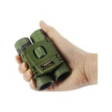 8x21 Kauçuk Kaplama Haki Renk Cep Boy Mini Dürbün Siyah