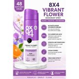 8x4 Vibrant Flower Sprey Deodorant 150 ml | Çiçeksi Meyvemsi Koku | 48 Saat Koruma