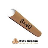8x40 cm Kapaklı Silindir Postüp Rulo Gönderi Kutusu (10 ADET)