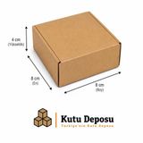 8X8X4 Cm E-Ticaret Ve Kargo Kutusu-Kilitli (Takı Kutusu) (100 Adet)