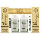 9.00 Sarı Biomagic Amonyaksız Kalıcı Saç Boyası (2 Boya 2 Oksidan)