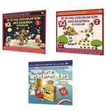 9 - 10 - 11 - 12 - 13 Yaş ve Üstü Çocuklar İçin IQ Zeka Geliştiren Akıl Oyunları Seti - 3 Kitap Takı