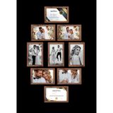 9 Adet 21X30 Çerçeve - Mdf A4 Çerçeve - Çoklu Fotoğraf Çerçevesi - Diploma Çerçevesi - Sertifika - Ahşap