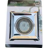 9 cm Paslanmaz Çelik Lavabo Süzgeci - Evye Süzgeci Kare Su Taşmasını Önleyen Dayanıklı Filtre-1 Ade - Seçenek 1 - Antrasit