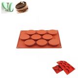 9 Göz Oval Şekilli Silikon Sabun Çikolata Kurabiye Mum Jöle Pasta vb. Kek Kalıbı (29,6 cm x 17,2 cm) (1 ADET) PRS-BS9OK30