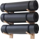 9 Katmanlı Yoga Minderi Depolama Rafı - Ev Spor Salonu Organizasyonu için Duvara Montaj ve Bağımsız Raf, Yoga Ekipmanları, Paspaslar, Aksesuarlar, Dayanıklı ve Şık Tasarım için Yerden Tasarruf