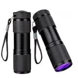 9 LED Ultraviyole El Feneri, 395 NM Uv Fener, UV Mor Işık El Feneri, İdrar ve Leke Tespiti