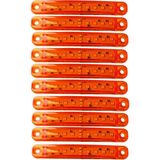 9 Ledli 10 Adet Parmak Led Turuncu