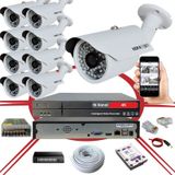 9' lu 5 MP 1940P Sensör 6 Megapiksel Sony Lens Metal Kasa IP Güvenlik Kamerası Seti_BS 748IP