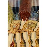 9' lu Mini Bambu Ölçek Kaşığı (Küreği), Lüks Mini Kürek Baharatlık Kaşığı