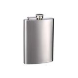 9 Oz Çelik Cep Matarası Viski Kanyak Kamp İçki Matara Şişesi 0.27 Litre (Gümüş)