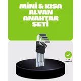 9 Parça Alyan Anahtar Seti Bisiklet Mobilya Ve Otomotiv Uyumlu Mir57643972