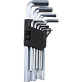9 Parça Krom Uzun Düz Alyan Anahtar Seti 150 mm (2–10 Mm) Dayanıklı Çelik Allen Anahtar Takı - Genel