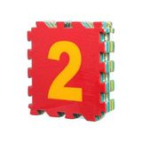 9 Parça Sayılar Puzzle Yer Matı - Renkli - Belirtilmemiş