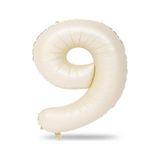 9 Rakam Krem Folyo Balon 34 İnç 76-82 Cm
