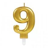 9 Rakam Mum Gold Renk (5067)