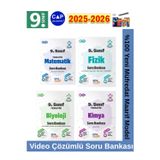 9.Sınıf 2025-2026 Matematik-Fizik-Kimya-Biyoloji Video Çözümlü Marif Soru Bankası Seti+Kalem