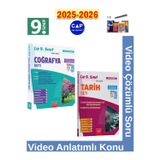 9.Sınıf 2025-2026 Müfredat Coğrafya-Tarih Video Anlatımlı Video Çözümlü Soru Bankası Seti+Kalem